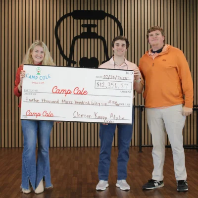 Clemson Kappa Alpha Order donates to Camp Cole