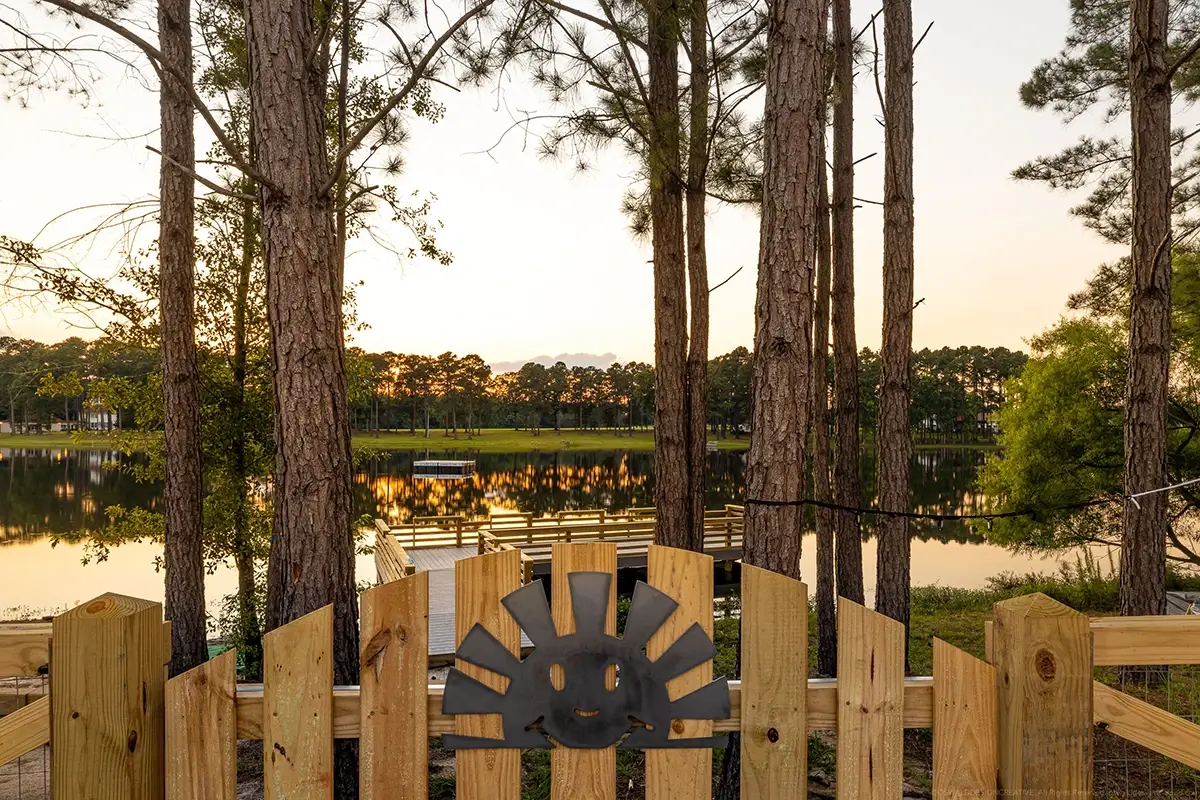the lake at Camp Cole
